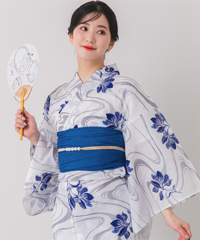 eim nuance line yukata 浴衣 blue eim nuance line yukata 浴衣 blue ♡