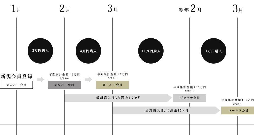 会員ステージ例