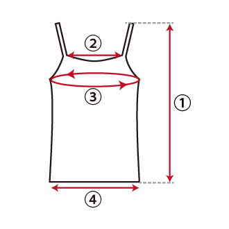キャミソール類の図
